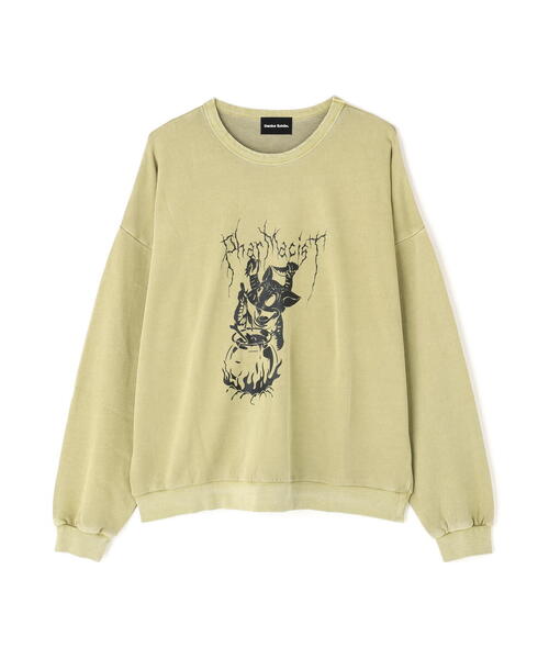 DANKE SCHON(ダンケシェーン)の「【WEB&DEPOT限定】DankeSchon/ダンケシェーン/PIGMENT SWEAT PIG(スウェット・レディース・ブラック/ベージュ・L/M)」の1枚目の写真