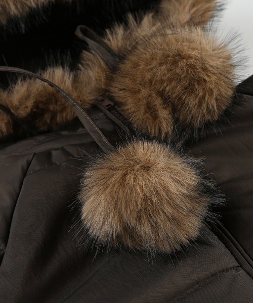 almo(アルモ)の「【LAMPOON】中綿ショートフードブルゾン(ブルゾン・レディース・モカ・SMALL/MEDIUM/LARGE)」の9枚目の写真