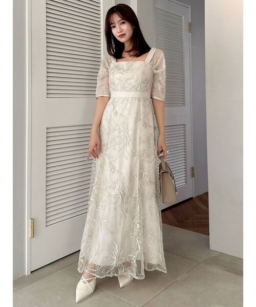 dazzlin（ダズリン）の「【藤井サチコラボ】ラメ刺繍チュール