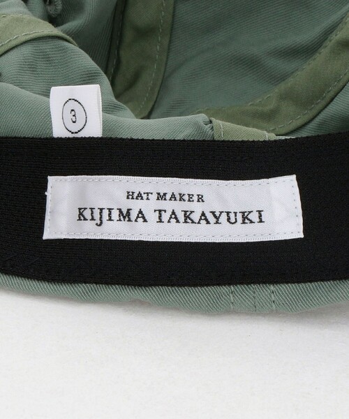 KIJIMA TAKAYUKI（キジマ　タカユキ）の「＜KIJIMA TAKAYUKI＞CELLULOSE COTTON ELASTIC BACK 6PANEL CAP/6パネル キャップ（キャップ・メンズ・オリーブ/ブラック・3/2）」の12枚目の写真