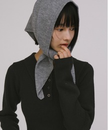 duei（デュイ）の「トライアングルニットスカーフ（バンダナ/スカーフ）」