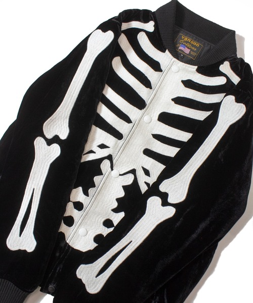 VANSON（ヴァンソン）の「VANSON/RITZ-SKELTON BONES-Velours JK（その他アウター・メンズ・ホワイト/ブラック・XL/M/L）」の15枚目の写真