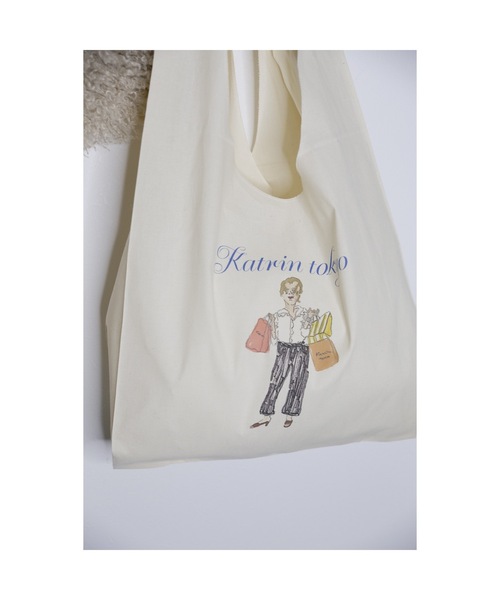 Katrin TOKYO(カトリーントーキョー)の「big marche tote bag(トートバッグ・レディース・ブルー系その他/グリーン系その他・FREE)」の1枚目の写真