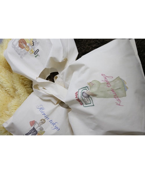 Katrin TOKYO(カトリーントーキョー)の「big marche tote bag(トートバッグ・レディース・ブルー系その他/グリーン系その他・FREE)」の19枚目の写真