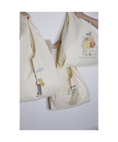 Katrin TOKYO(カトリーントーキョー)の「big marche tote bag(トートバッグ・レディース・ブルー系その他/グリーン系その他・FREE)」の14枚目の写真
