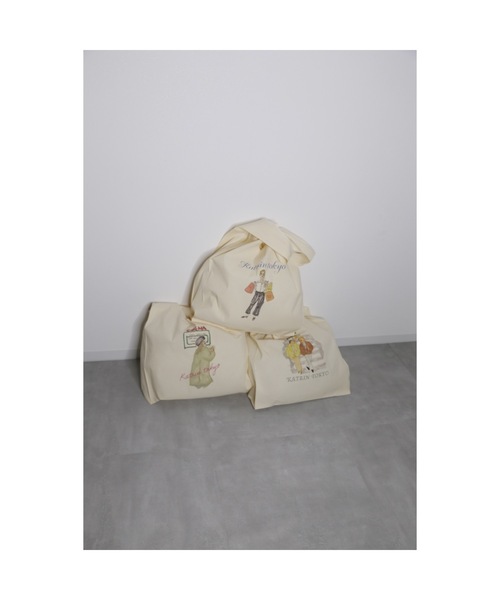 Katrin TOKYO(カトリーントーキョー)の「big marche tote bag(トートバッグ・レディース・ブルー系その他/グリーン系その他・FREE)」の3枚目の写真