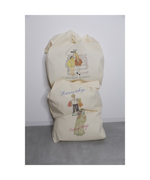 Katrin TOKYO(カトリーントーキョー)の「big marche tote bag(トートバッグ・レディース・ブルー系その他/グリーン系その他・FREE)」の5枚目の写真
