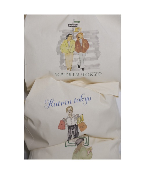 Katrin TOKYO(カトリーントーキョー)の「big marche tote bag(トートバッグ・レディース・ブルー系その他/グリーン系その他・FREE)」の7枚目の写真