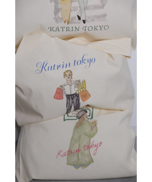 Katrin TOKYO(カトリーントーキョー)の「big marche tote bag(トートバッグ・レディース・ブルー系その他/グリーン系その他・FREE)」の9枚目の写真