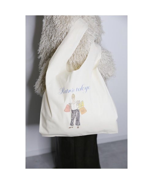 Katrin TOKYO(カトリーントーキョー)の「big marche tote bag(トートバッグ・レディース・ブルー系その他/グリーン系その他・FREE)」の11枚目の写真