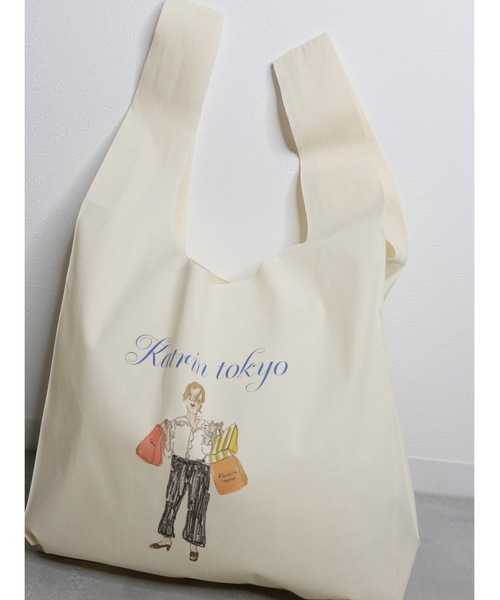 Katrin TOKYO(カトリーントーキョー)の「big marche tote bag(トートバッグ・レディース・ブルー系その他/グリーン系その他・FREE)」の15枚目の写真