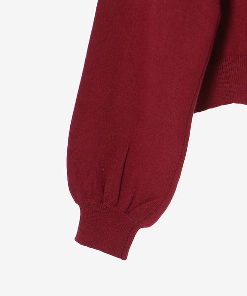 MAJESTIC LEGON(マジェスティックレゴン)の「ふわふわLadycatリボンニット(ニット/セーター・レディース・ボルドー/ピンク/ブラック/チャコールグレー・MEDIUM)」の16枚目の写真