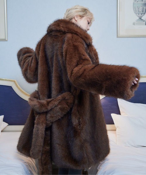 ジャケット・アウター etre loin Fur coat etre loin（エトルワン）の「Fur coat（その他アウター）」 - WEAR