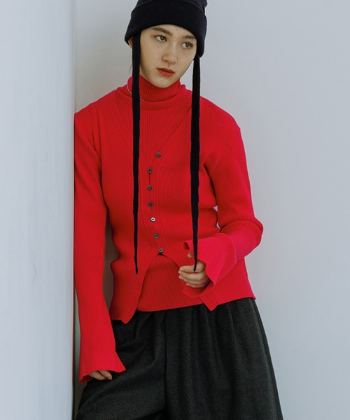 WEB限定】エコベロVネックカーディガン（カーディガン/ボレロ）｜ADAM