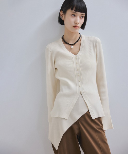 WEB限定】エコベロVネックカーディガン（カーディガン/ボレロ）｜ADAM