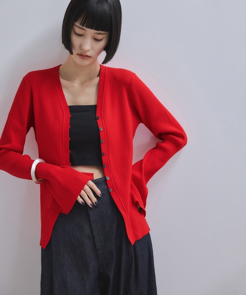 WEB限定】エコベロVネックカーディガン（カーディガン/ボレロ