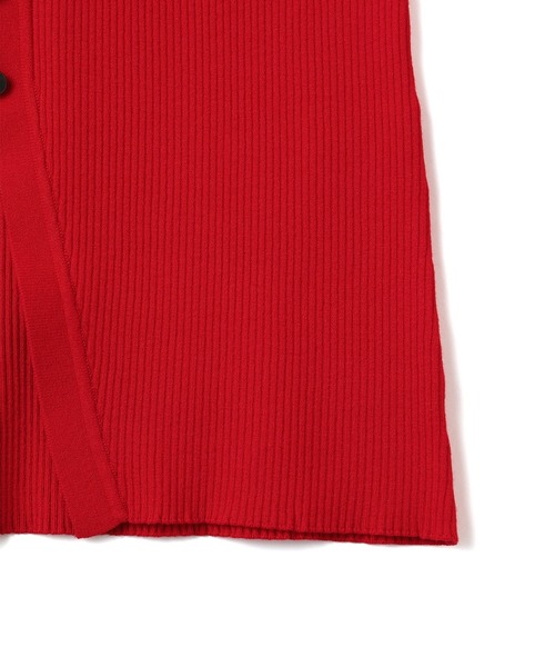 ADAM ET ROPE'（アダムエロペ）の「【WEB限定】エコベロVネックカーディガン（カーディガン/ボレロ・レディース・ブラック/オフホワイト/チャコールグレー/レッド・FREE）」の13枚目の写真