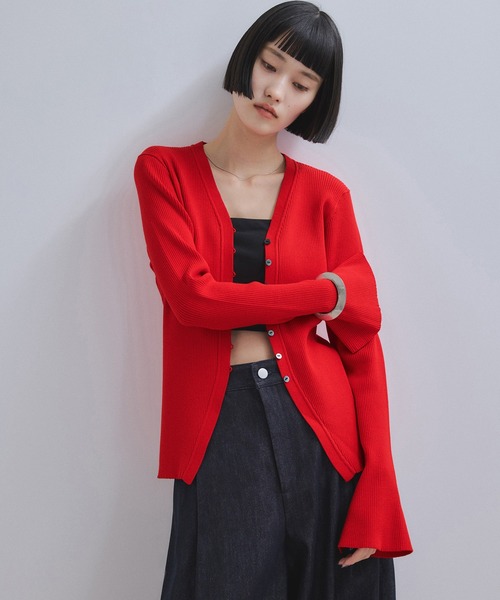 WEB限定】エコベロVネックカーディガン（カーディガン/ボレロ）｜ADAM