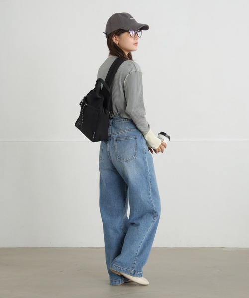 ALTROSE（アルトローズ）の「2way ボディバッグ リュック ナイロン レオパード ヒョウ柄 フォックス（バックパック/リュック・レディース・レオパード/ブラック/アイボリー/ブラック系9/グレー・FREE）」の22枚目の写真