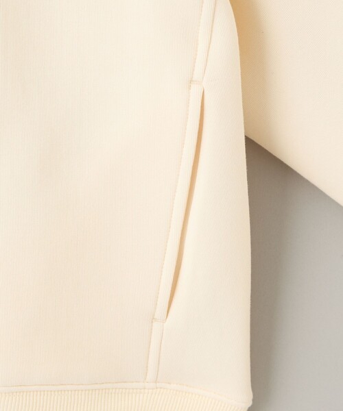 coen(コーエン)の「CVCダンボールジップパーカー(パーカー・レディース・オフホワイト/ブラウン/ライトグレー/ブラック・M/L)」の8枚目の写真