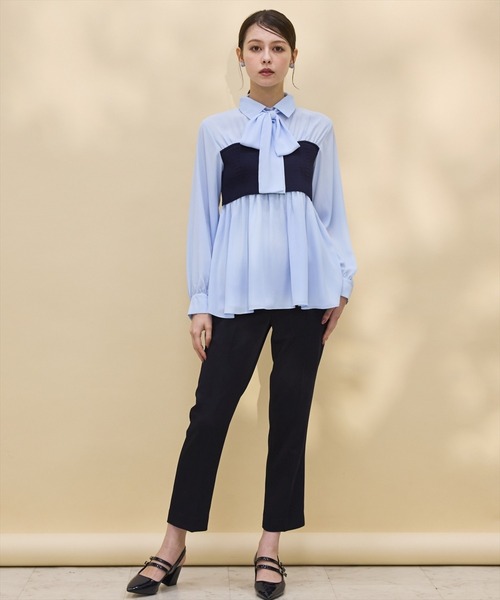 SWINGLE（スウィングル）の「ベーシックテーパードパンツ（その他パンツ・レディース・ベージュ/ネイビー/ピンク・SMALL/MEDIUM）」の18枚目の写真