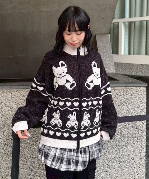 セール】RABBIT KNIT TRACK ジャケット（その他アウター）｜Candy