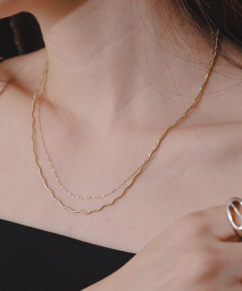 Kastane（カスタネ）の「【fiw.】レイヤードネックレス（ネックレス・レディース・シルバー/ゴールド・FREE）」の8枚目の写真