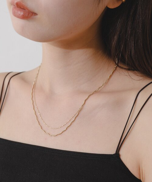 Kastane（カスタネ）の「【fiw.】レイヤードネックレス（ネックレス・レディース・シルバー/ゴールド・FREE）」の10枚目の写真
