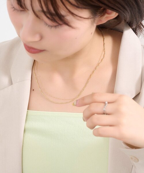 Kastane（カスタネ）の「【fiw.】レイヤードネックレス（ネックレス・レディース・シルバー/ゴールド・FREE）」の11枚目の写真
