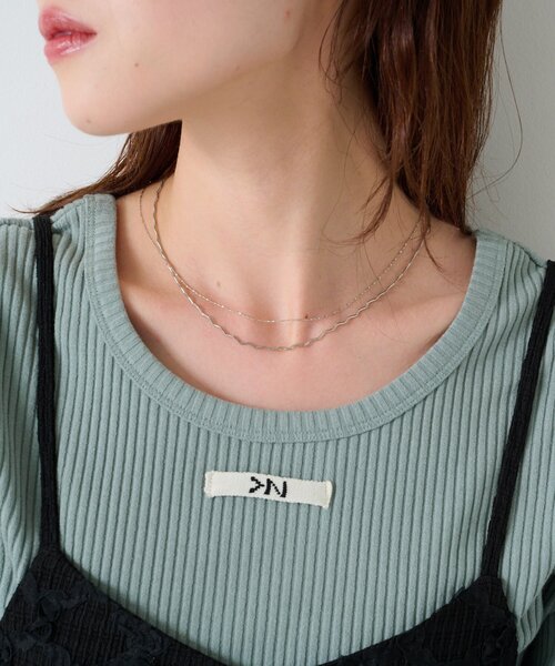 Kastane（カスタネ）の「【fiw.】レイヤードネックレス（ネックレス・レディース・シルバー/ゴールド・FREE）」の13枚目の写真