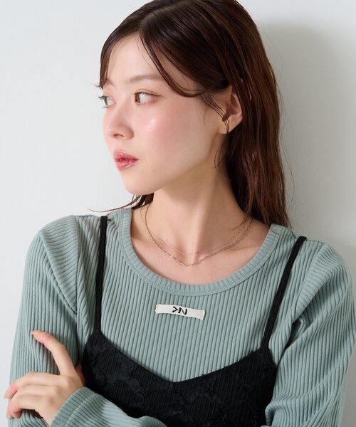 Kastane（カスタネ）の「【fiw.】レイヤードネックレス（ネックレス・レディース・シルバー/ゴールド・FREE）」の14枚目の写真