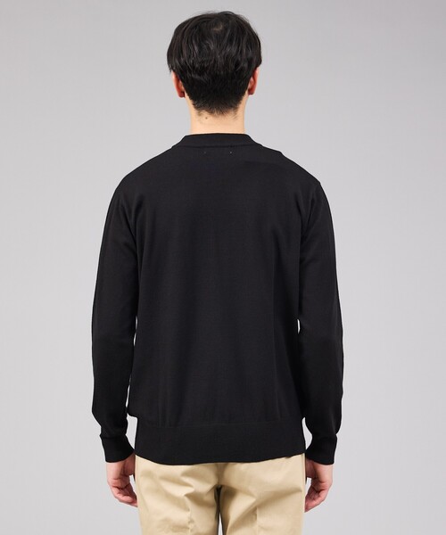 ABAHOUSE GRAY(アバハウスグレイ)の「【カシミヤタッチ】ハイゲージ モックネック ニット(ニット/セーター・メンズ・ホワイト/ブラウン/グリーン/ブルー/ブラック・46/48/50)」の8枚目の写真
