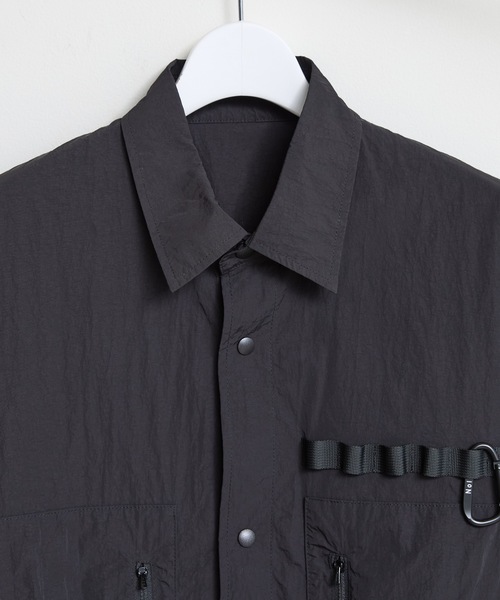 COMMON WARE(コモンウェアー)の「EM:NoiR ノアール Connect Shirt/ ナイロン コネクトシャツ(ミリタリージャケット・メンズ・ブラック・MEDIUM/LARGE)」の22枚目の写真