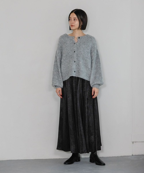 A part by（アパートバイ）の「ハクプリントキリカエフレアスカート（スカート・レディース・ブラック/アイボリー/グレー/ライトピンク・SMALL/MEDIUM）」の15枚目の写真