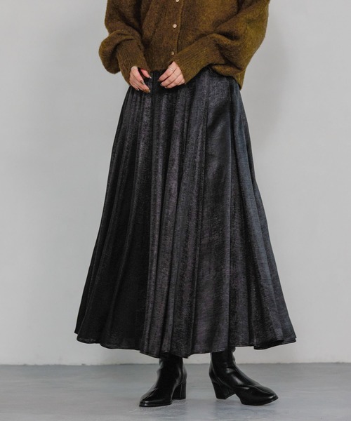 A part by（アパートバイ）の「ハクプリントキリカエフレアスカート（スカート・レディース・ブラック/アイボリー/グレー/ライトピンク・SMALL/MEDIUM）」の17枚目の写真