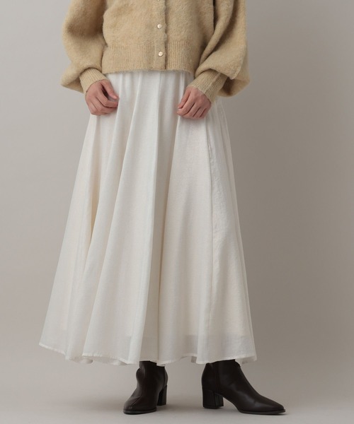 A part by（アパートバイ）の「ハクプリントキリカエフレアスカート（スカート・レディース・ブラック/アイボリー/グレー/ライトピンク・SMALL/MEDIUM）」の12枚目の写真