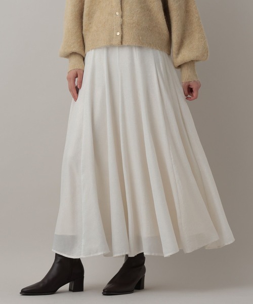 A part by（アパートバイ）の「ハクプリントキリカエフレアスカート（スカート・レディース・ブラック/アイボリー/グレー/ライトピンク・SMALL/MEDIUM）」の13枚目の写真