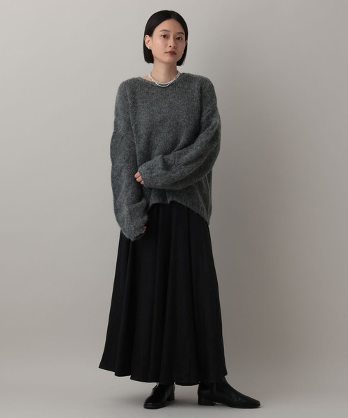 A part by（アパートバイ）の「ハクプリントキリカエフレアスカート（スカート・レディース・ブラック/アイボリー/グレー/ライトピンク・SMALL/MEDIUM）」の19枚目の写真