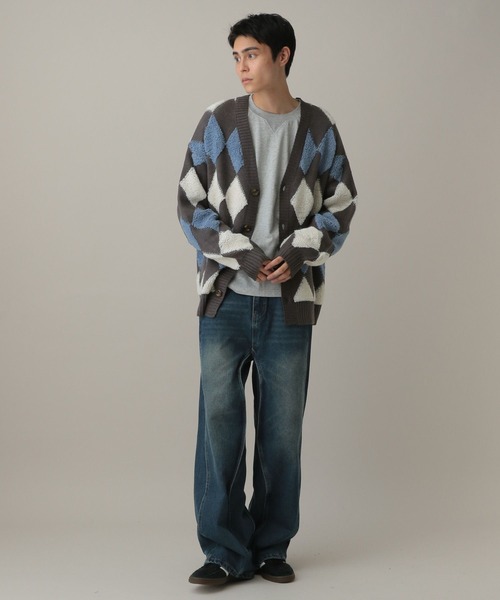 ALAND（エーランド）の「【UNISEX】ALAND／パイルジャガードカーディガン（カーディガン/ボレロ・レディース・ブラック/その他8/チャコール・FREE）」の10枚目の写真