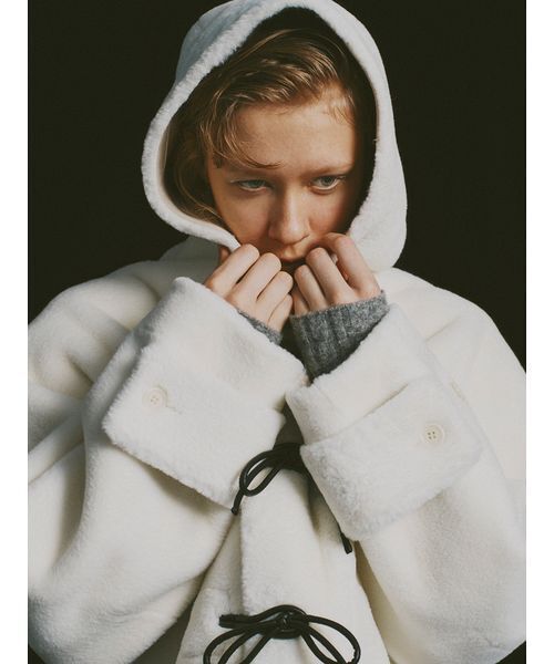 リボンショートダッフルコート（ダッフルコート）｜FURFUR（ファー