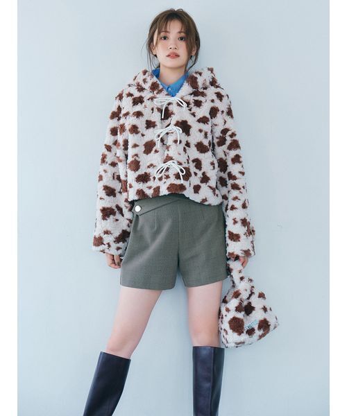 ファーファー　リボンショートダッフルコート FURFUR リボンショートダッフルコート(ダッフルコート)｜アウター｜FURFUR
