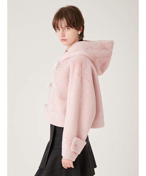 リボンショートダッフルコート（ダッフルコート）｜FURFUR（ファー