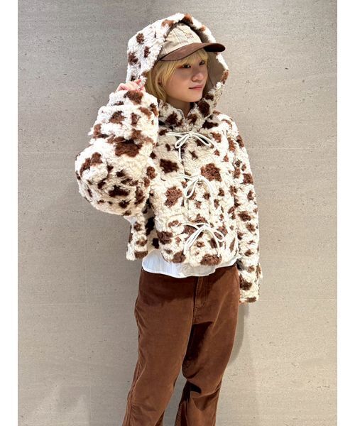 リボンショートダッフルコート（ダッフルコート）｜FURFUR（ファー