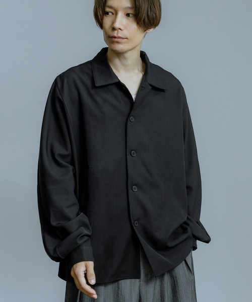 improves（インプローブス）の「ルーズシルエット 袖口配色 ドルマンシャツ（シャツ/ブラウス・メンズ・チャコール/ベージュ/ブラック・LARGE/MEDIUM）」の17枚目の写真