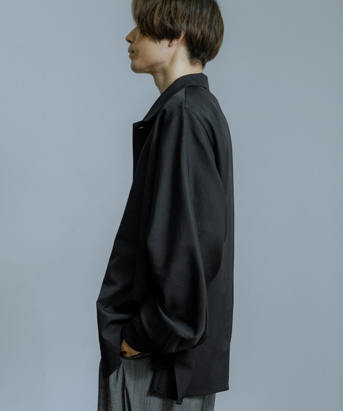 improves（インプローブス）の「ルーズシルエット 袖口配色 ドルマンシャツ（シャツ/ブラウス・メンズ・チャコール/ベージュ/ブラック・LARGE/MEDIUM）」の18枚目の写真