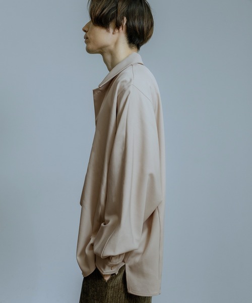 improves（インプローブス）の「ルーズシルエット 袖口配色 ドルマンシャツ（シャツ/ブラウス・メンズ・チャコール/ベージュ/ブラック・LARGE/MEDIUM）」の5枚目の写真