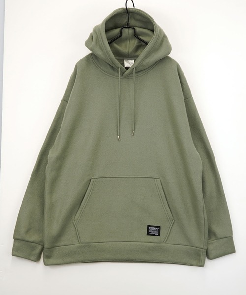 Burner(バーナー)の「【GROOVY STORE】両面起毛オーバーサイズ プルオーバーパーカー(パーカー・メンズ・杢グレー/グレイッシュブルー/ブラック/ライトカーキ・LL/M/L)」の14枚目の写真