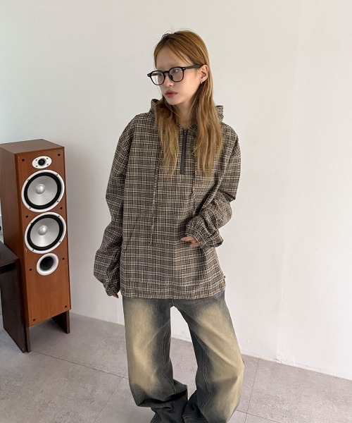 4INT.(フォイント)の「ヴィンテージ サンド ウォッシング セミ ワイド デニム パンツ(デニムパンツ・レディース・ブルー・S/M/L)」の15枚目の写真