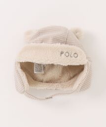 POLO BCS（ポロ ビーシーエス）の「POLOBCS フライトキャップ ベージュ 46cm（ニットキャップ/ビーニー・キッズ）」