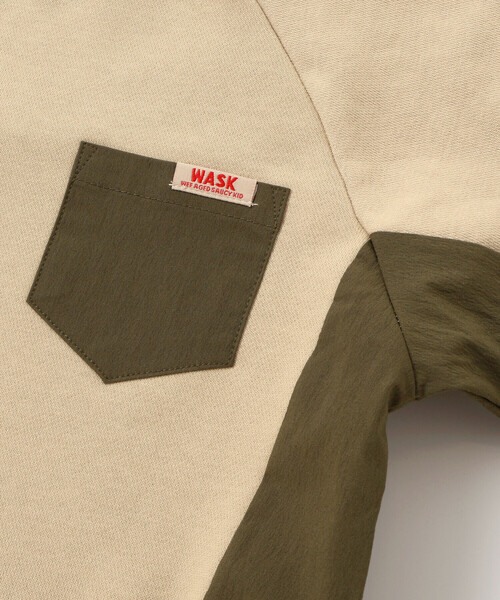 WASK（ワスク）の「ドロスト異素材トレーナー(100~160cm)（スウェット・キッズ・グレー/ベージュ・130cm/160cm/140cm/150cm）」の13枚目の写真